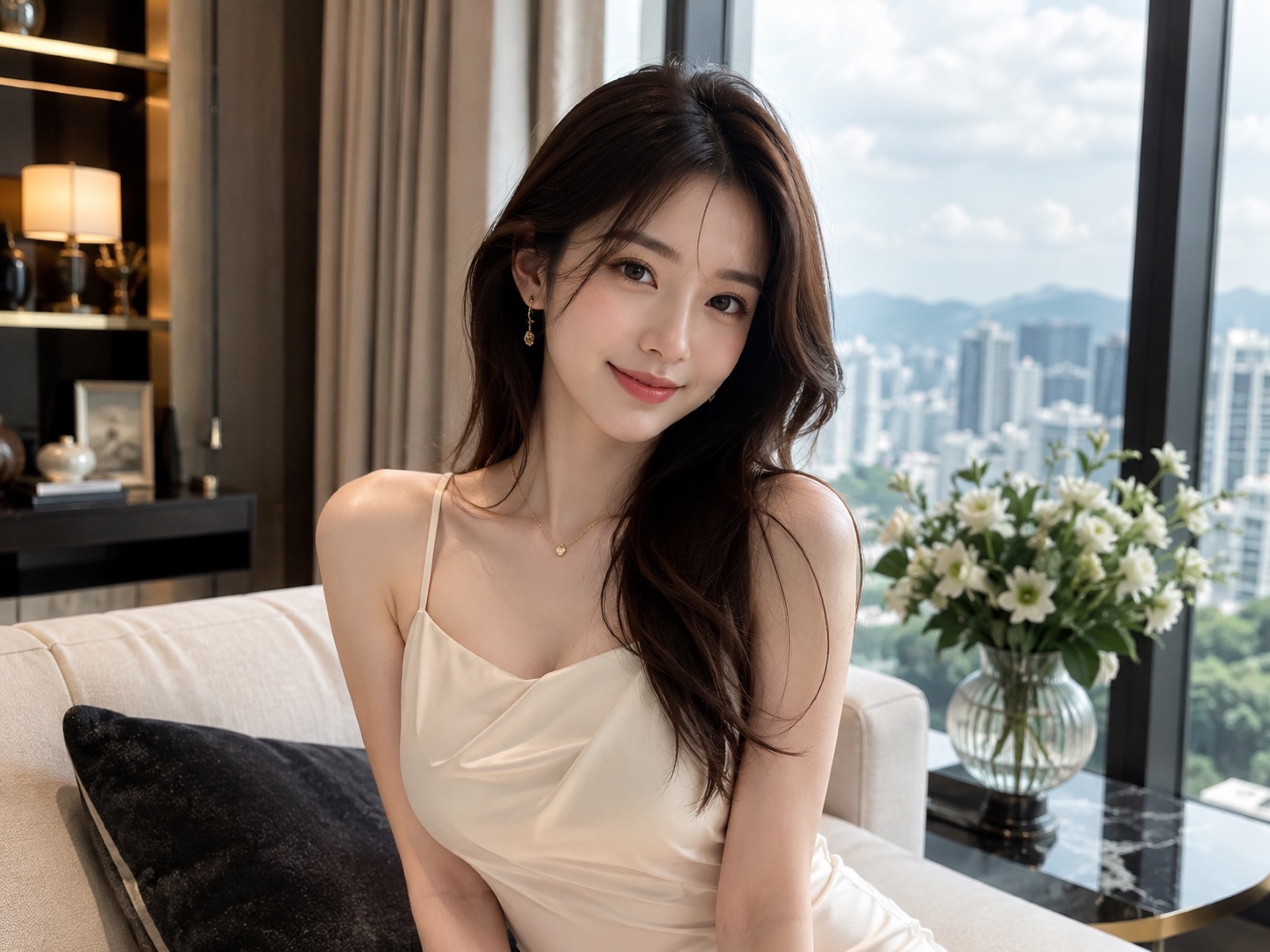 高顏值網紅型女性情境示意